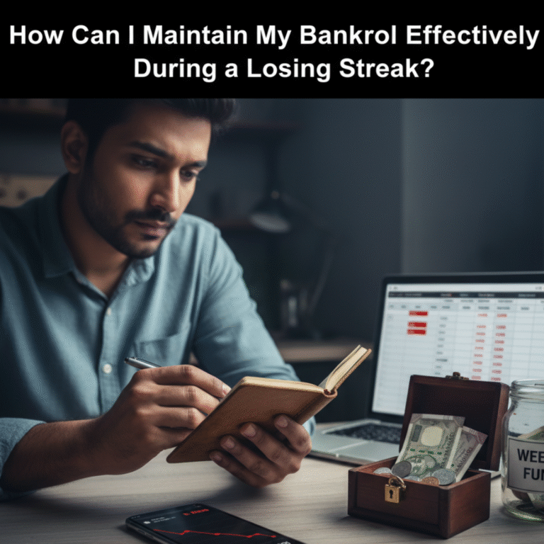 How Can I Maintain My Bankroll Effectively During a Losing Streak?