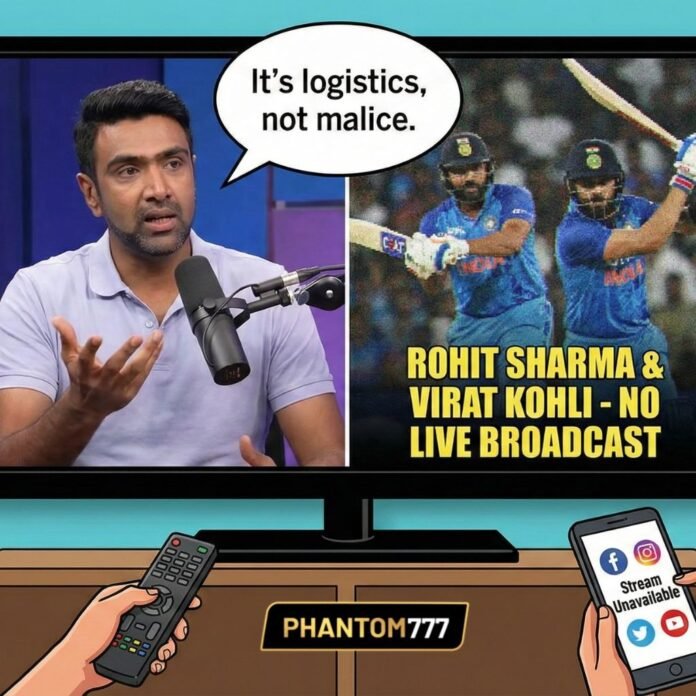 R Ashwin Reacts to Fan Outrage Over Limited Vijay Hazare Trophy Telecast R Ashwin Reacts to Fan Outrage Over Limited Vijay Hazare Trophy Telecast