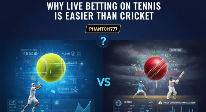 Why Live Betting on Tennis is Easier Than Cricket
