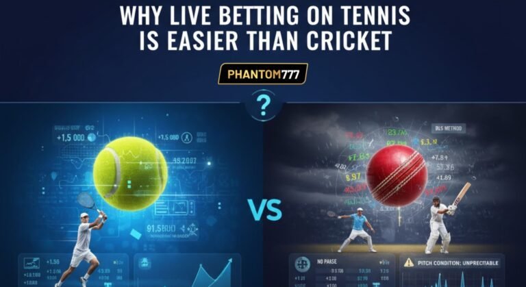 Why Live Betting on Tennis is Easier Than Cricket