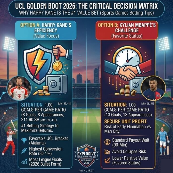 Sports Games Betting Tips: Why Harry Kane is the Value Bet for the UCL Golden Boot