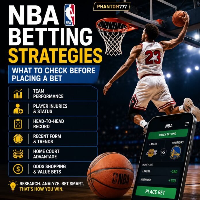 NBA Betting Strategies: What to Check Before Placing a Bet