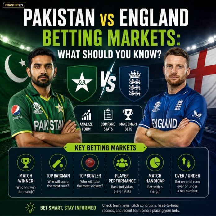 Pakistan vs England Betting Markets What Should You Know Pakistan vs England Betting Markets: What Should You Know?
