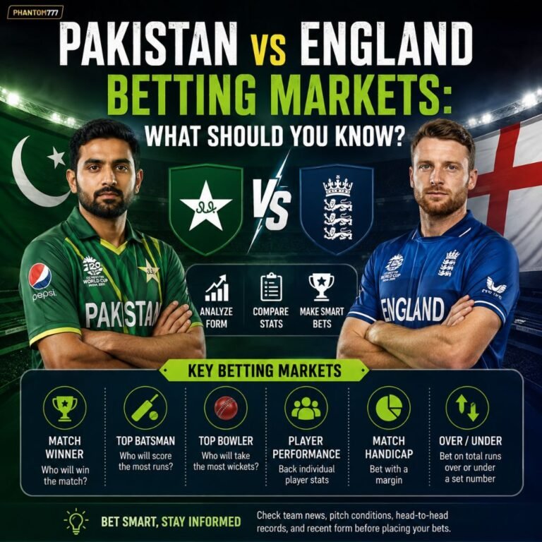 Pakistan vs England Betting Markets: What Should You Know?