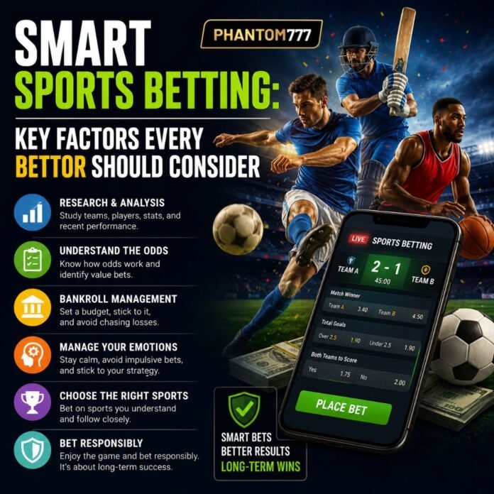 Smart Sports Betting Key Factors Every Bettor Should Consider Smart Sports Betting: Key Factors Every Bettor Should Consider