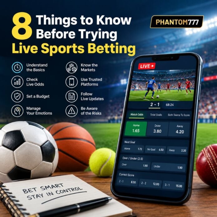8 Things to Know Before Trying Live Sports Betting 8 Things to Know Before Trying Live Sports Betting