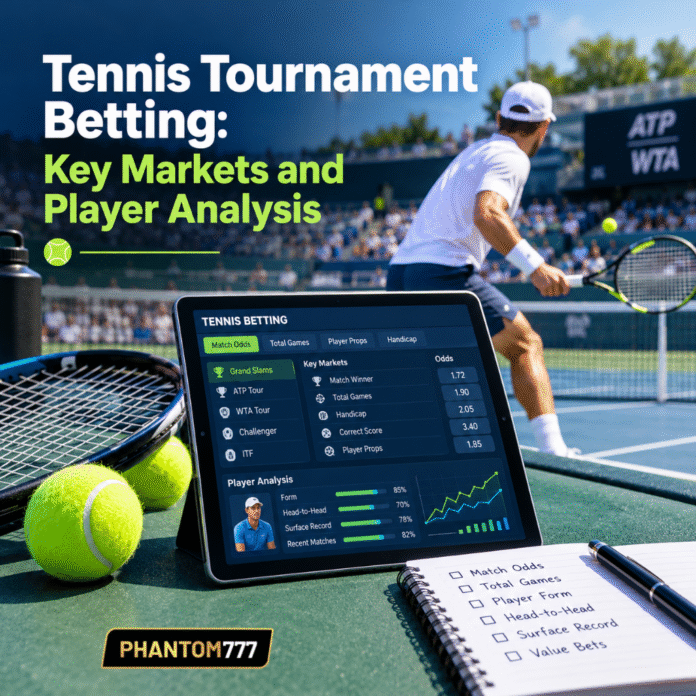 Tennis Tournament Betting: Key Markets and Player Analysis